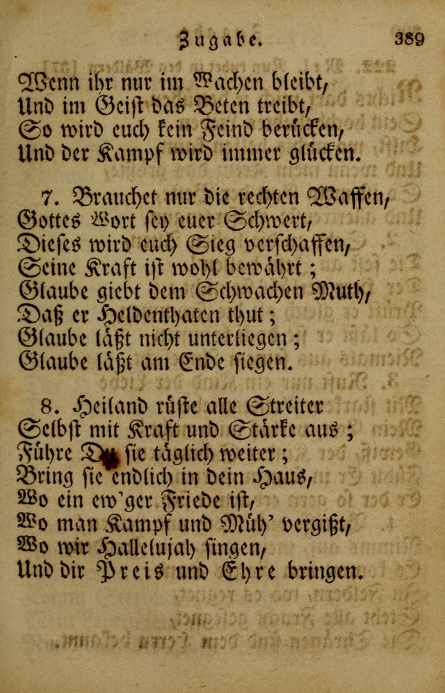 Die Gemeinschaftliche Liedersammlung: zum allgemeinen Gebrauch des wahren Gotrtesdienstes; mit einem inhalt sammt zweisachem Register versehen (4th Aufl) page 399