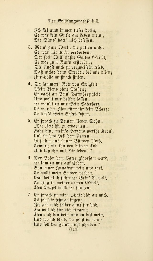 Deutsches Gesangbuch: eine auswahl geistlicher Lieder aus allen Zeiten der Christlichen Kirche page 111