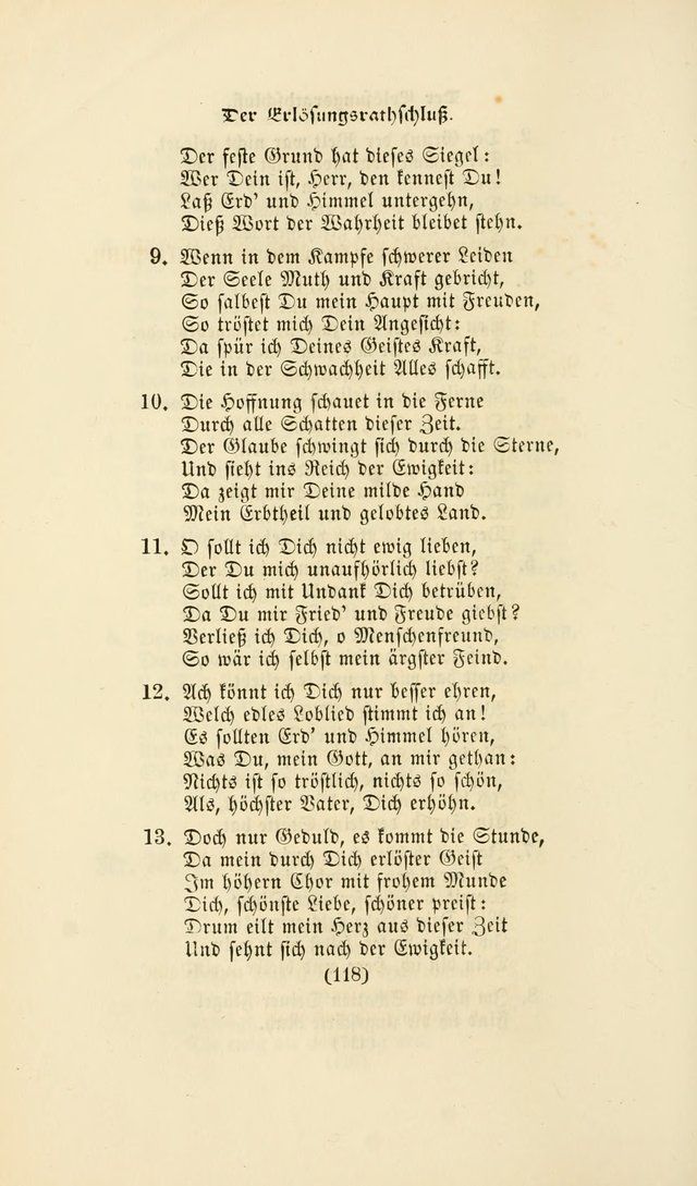 Deutsches Gesangbuch: eine auswahl geistlicher Lieder aus allen Zeiten der Christlichen Kirche page 115