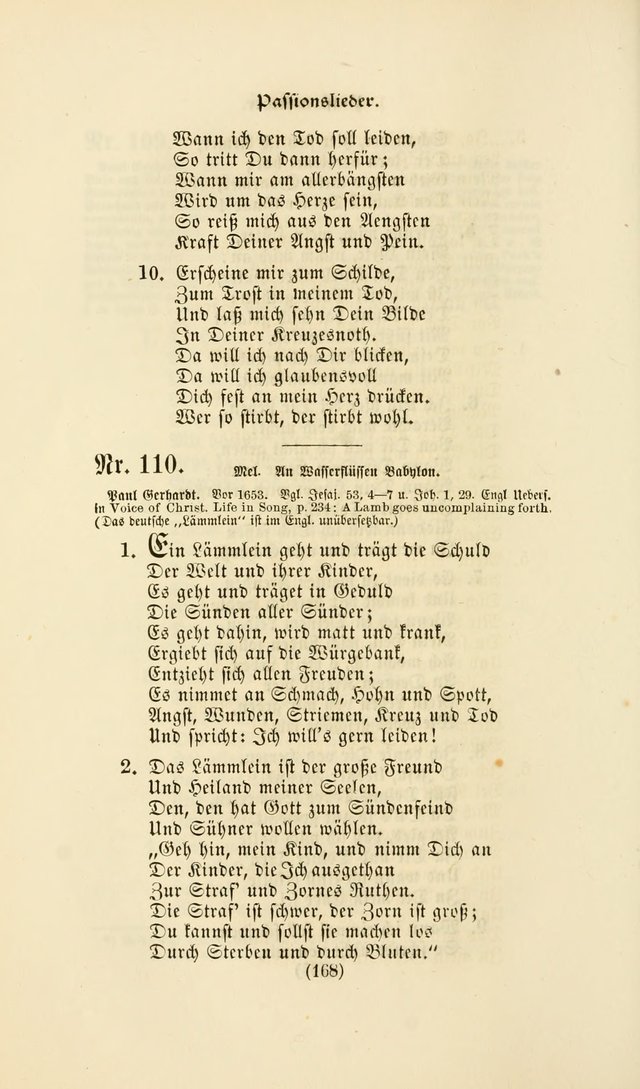 Deutsches Gesangbuch: eine auswahl geistlicher Lieder aus allen Zeiten der Christlichen Kirche page 165