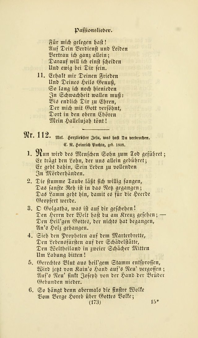 Deutsches Gesangbuch: eine auswahl geistlicher Lieder aus allen Zeiten der Christlichen Kirche page 170