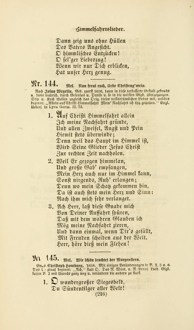 Deutsches Gesangbuch: eine auswahl geistlicher Lieder aus allen Zeiten der Christlichen Kirche page 213