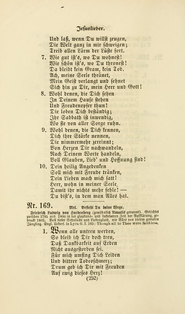 Deutsches Gesangbuch: eine auswahl geistlicher Lieder aus allen Zeiten der Christlichen Kirche page 249