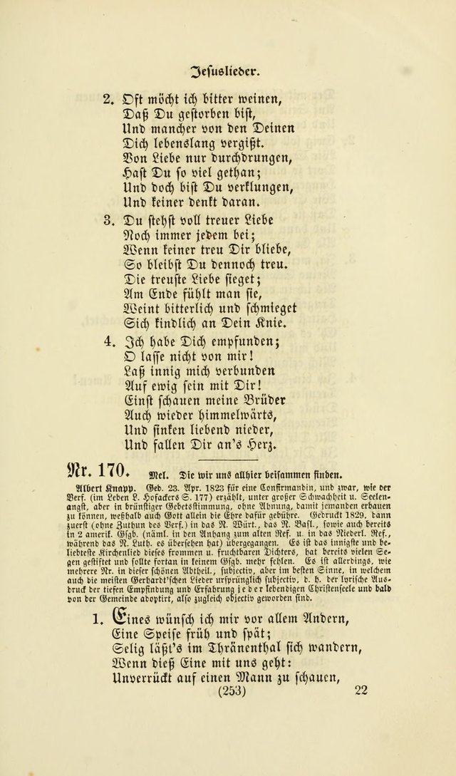 Deutsches Gesangbuch: eine auswahl geistlicher Lieder aus allen Zeiten der Christlichen Kirche page 250