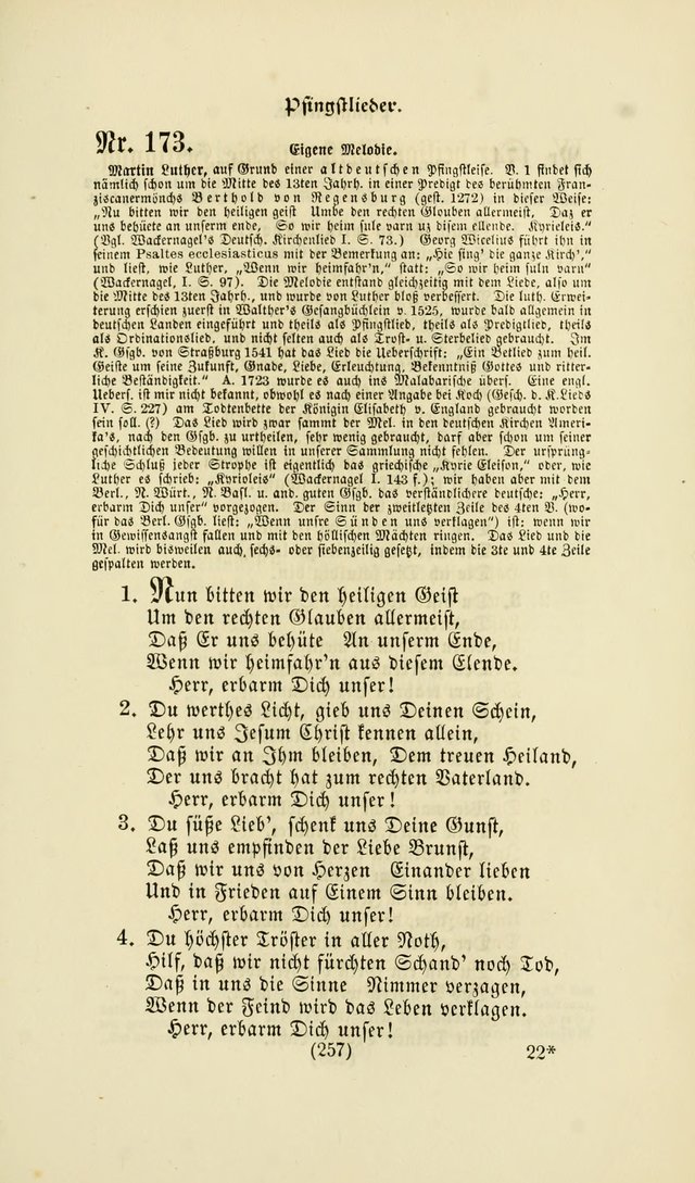 Deutsches Gesangbuch: eine auswahl geistlicher Lieder aus allen Zeiten der Christlichen Kirche page 254