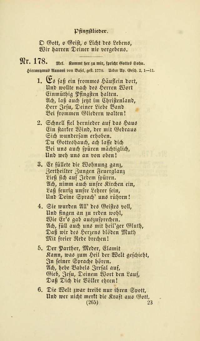 Deutsches Gesangbuch: eine auswahl geistlicher Lieder aus allen Zeiten der Christlichen Kirche page 262