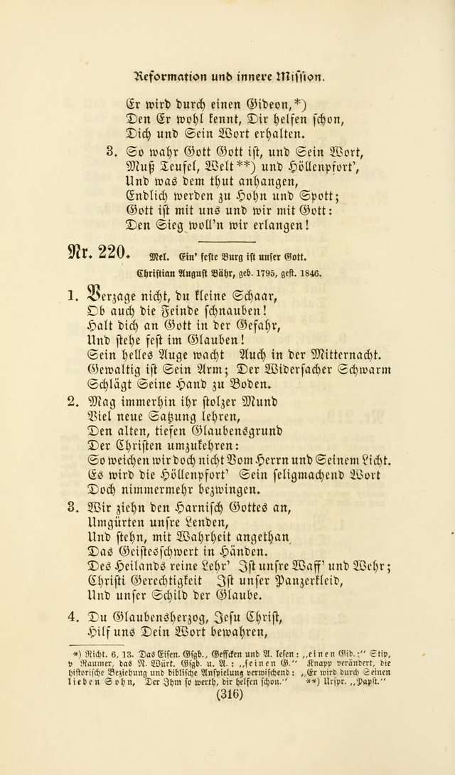 Deutsches Gesangbuch: eine auswahl geistlicher Lieder aus allen Zeiten der Christlichen Kirche page 313