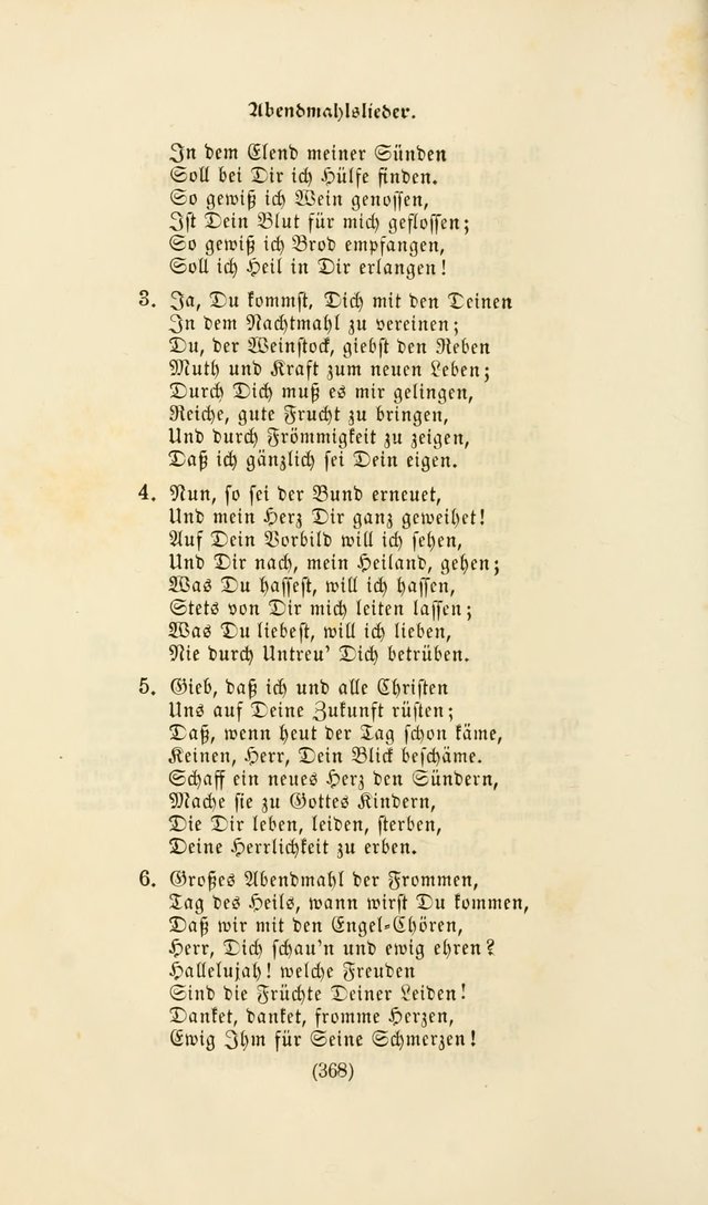 Deutsches Gesangbuch: eine auswahl geistlicher Lieder aus allen Zeiten der Christlichen Kirche page 365