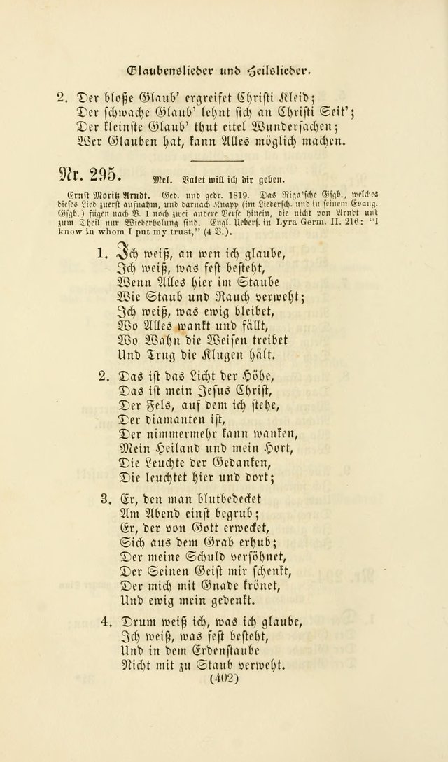 Deutsches Gesangbuch: eine auswahl geistlicher Lieder aus allen Zeiten der Christlichen Kirche page 399