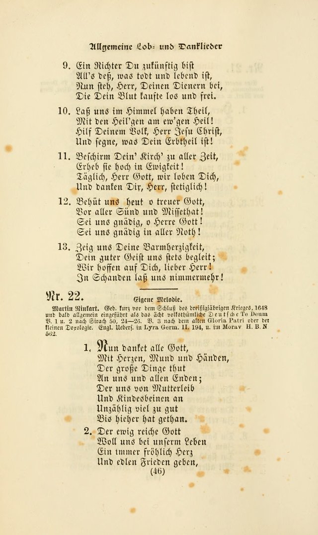 Deutsches Gesangbuch: eine auswahl geistlicher Lieder aus allen Zeiten der Christlichen Kirche page 43