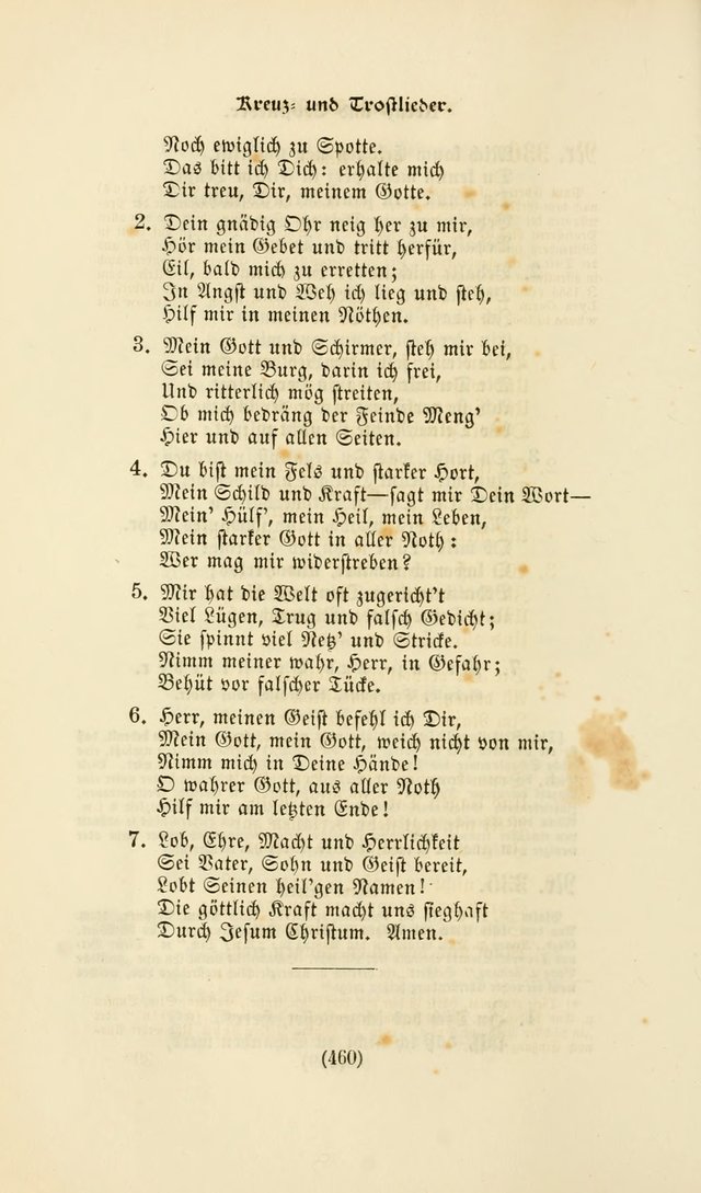 Deutsches Gesangbuch: eine auswahl geistlicher Lieder aus allen Zeiten der Christlichen Kirche page 457