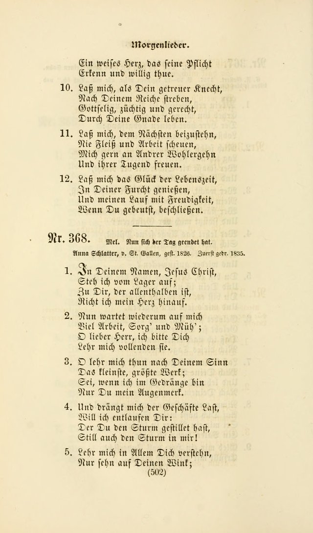 Deutsches Gesangbuch: eine auswahl geistlicher Lieder aus allen Zeiten der Christlichen Kirche page 499