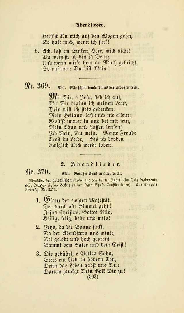 Deutsches Gesangbuch: eine auswahl geistlicher Lieder aus allen Zeiten der Christlichen Kirche page 500