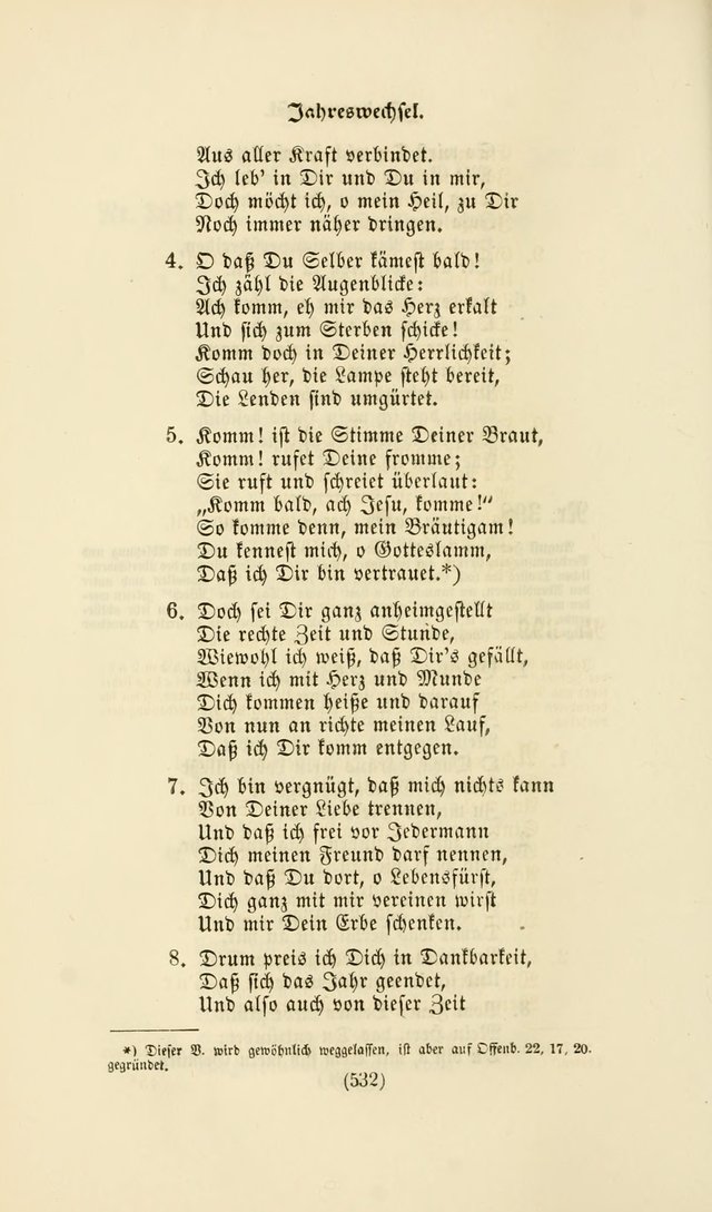 Deutsches Gesangbuch: eine auswahl geistlicher Lieder aus allen Zeiten der Christlichen Kirche page 529