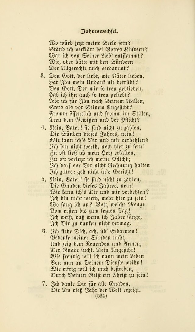 Deutsches Gesangbuch: eine auswahl geistlicher Lieder aus allen Zeiten der Christlichen Kirche page 531