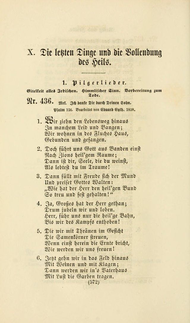 Deutsches Gesangbuch: eine auswahl geistlicher Lieder aus allen Zeiten der Christlichen Kirche page 569