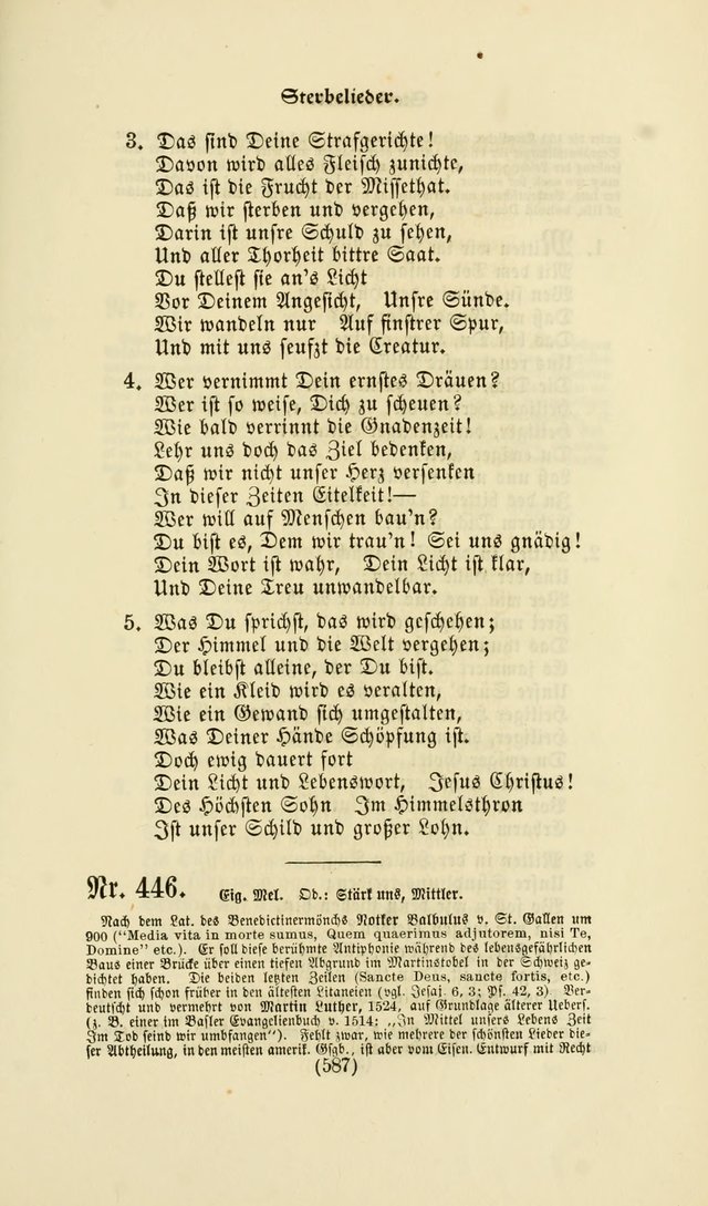 Deutsches Gesangbuch: eine auswahl geistlicher Lieder aus allen Zeiten der Christlichen Kirche page 584