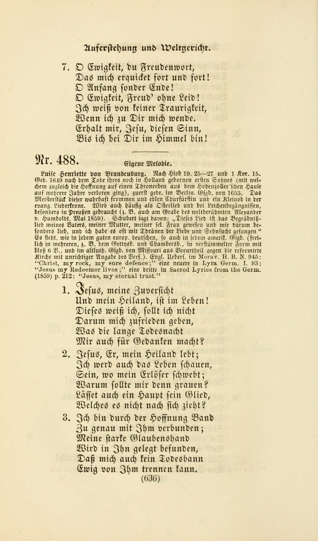 Deutsches Gesangbuch: eine auswahl geistlicher Lieder aus allen Zeiten der Christlichen Kirche page 633