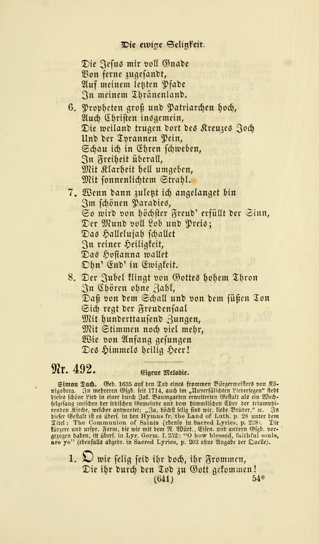 Deutsches Gesangbuch: eine auswahl geistlicher Lieder aus allen Zeiten der Christlichen Kirche page 638