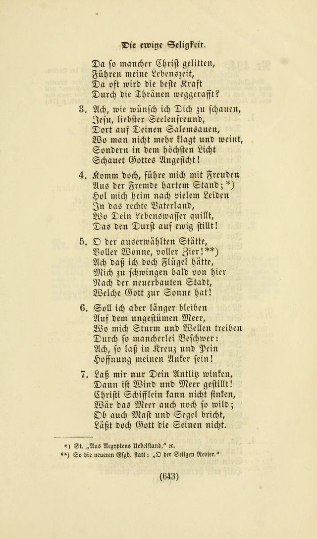 Deutsches Gesangbuch: eine auswahl geistlicher Lieder aus allen Zeiten der Christlichen Kirche page 640