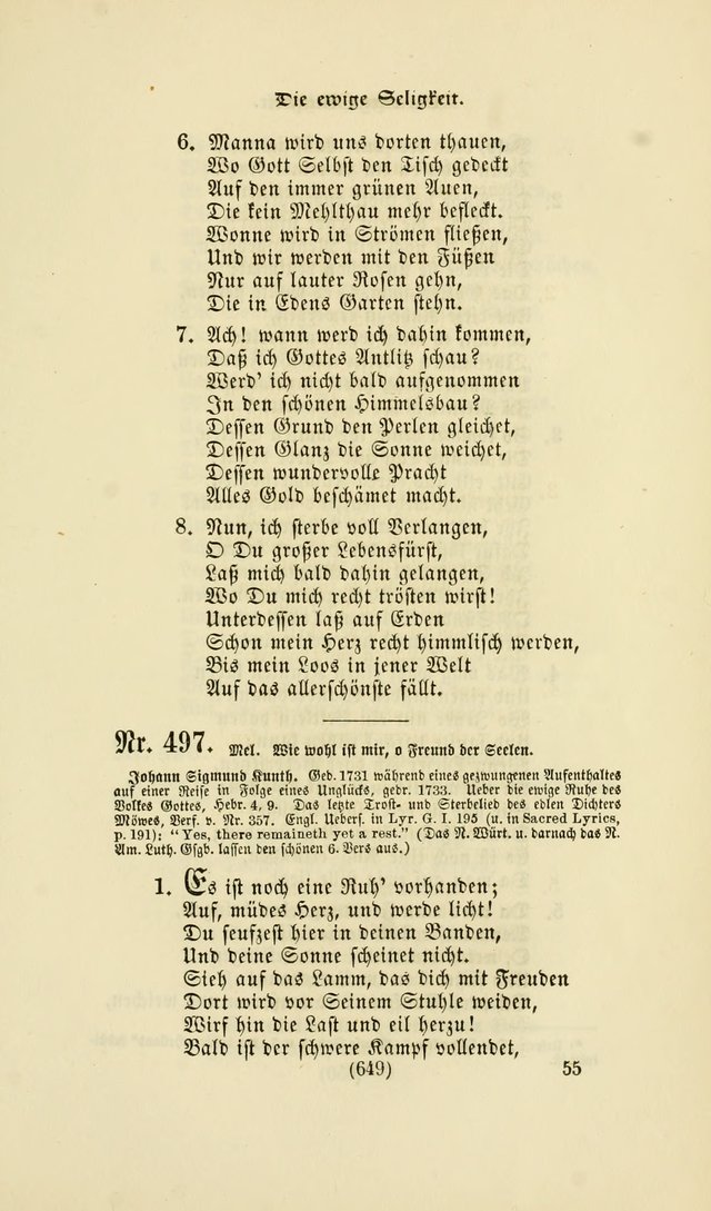 Deutsches Gesangbuch: eine auswahl geistlicher Lieder aus allen Zeiten der Christlichen Kirche page 646