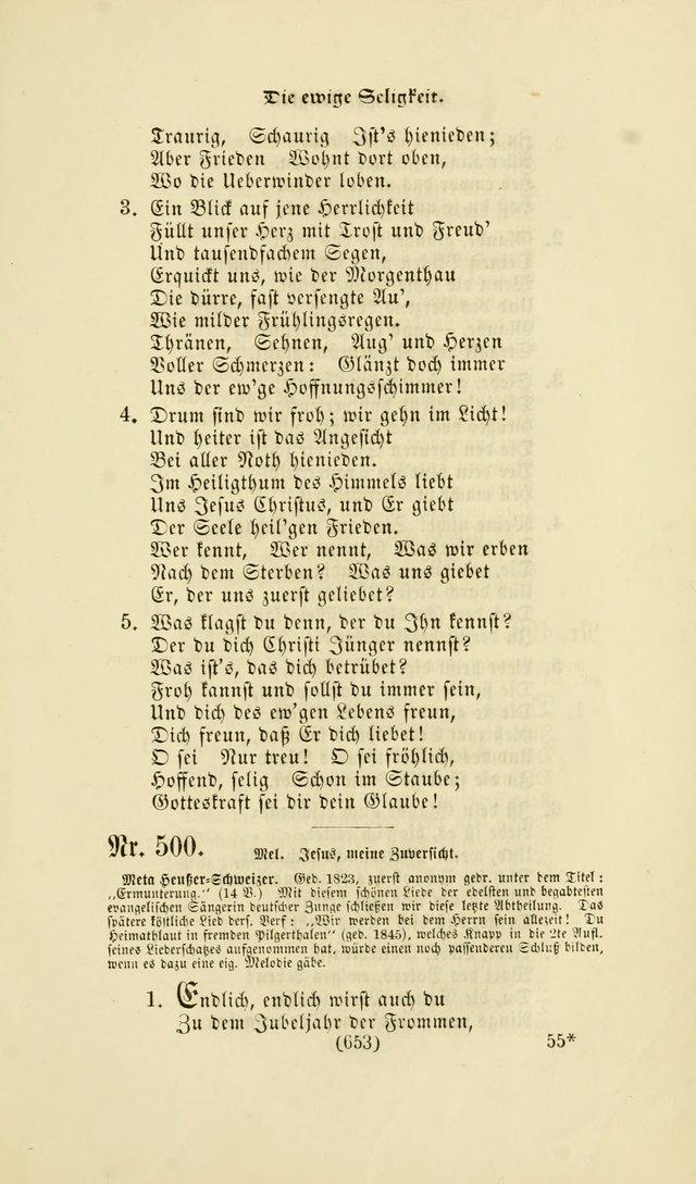 Deutsches Gesangbuch: eine auswahl geistlicher Lieder aus allen Zeiten der Christlichen Kirche page 650