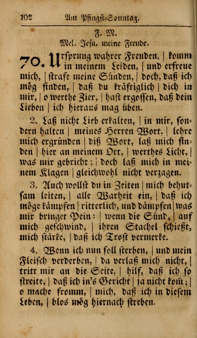 Das neu eingerichtete Gesang-buch: bestehend aus einer Sammlung der besten Lieder, zum gebrauch des öffentlichen Deutschen Gottesdienstes