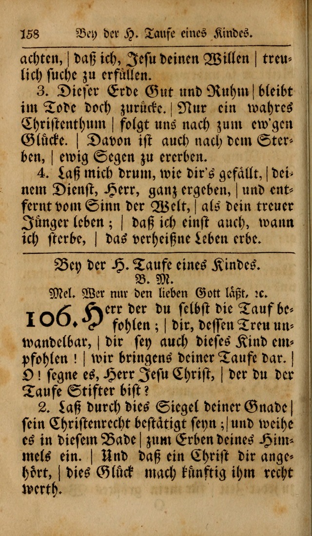 Das neu eingerichtete Gesang-buch: bestehend aus einer Sammlung der besten Lieder, zum gebrauch des öffentlichen Deutschen Gottesdienstes