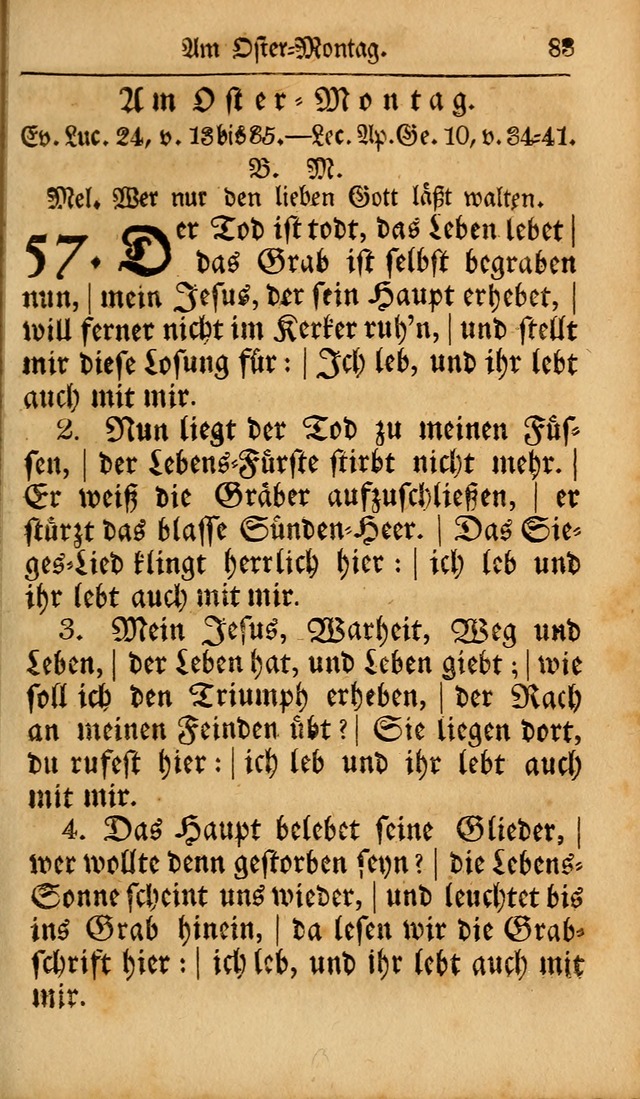 Das neu eingerichtete Gesang-buch: bestehend aus einer Sammlung der besten Lieder, zum gebrauch des öffentlichen Deutschen Gottesdienstes