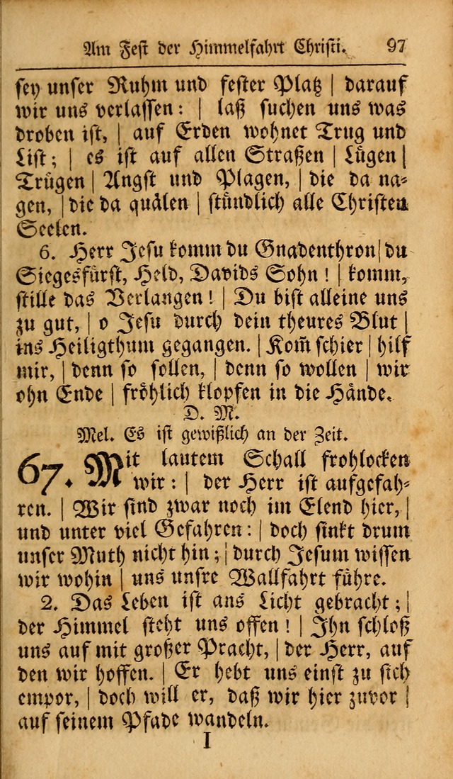 Das neu eingerichtete Gesang-buch: bestehend aus einer Sammlung der besten Lieder, zum gebrauch des öffentlichen Deutschen Gottesdienstes