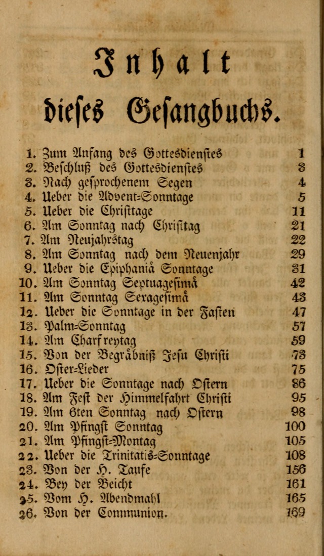 Das neu eingerichtete Gesang-buch: bestehend aus einer Sammlung der besten Lieder, zum gebrauch des öffentlichen Deutschen Gottesdienstes
