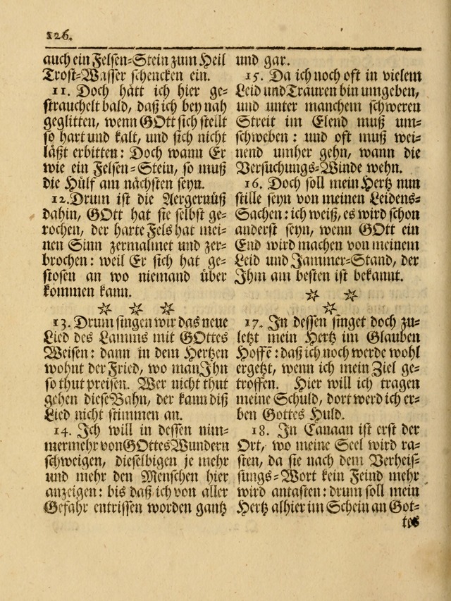 Das Gesäng Der einsamen und verlassenen Turtel-Taube, Nemlich der Christlichen Kirche: oder geistliche u. erfahrungs-volle liedens u. libes-gethöne, als darinnen bendes die volrkost der neuen welt... page 126