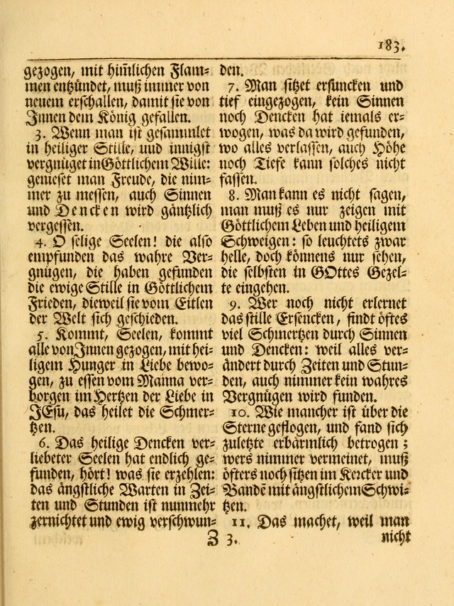 Das Gesäng Der einsamen und verlassenen Turtel-Taube, Nemlich der Christlichen Kirche: oder geistliche u. erfahrungs-volle liedens u. libes-gethöne, als darinnen bendes die volrkost der neuen welt... page 183