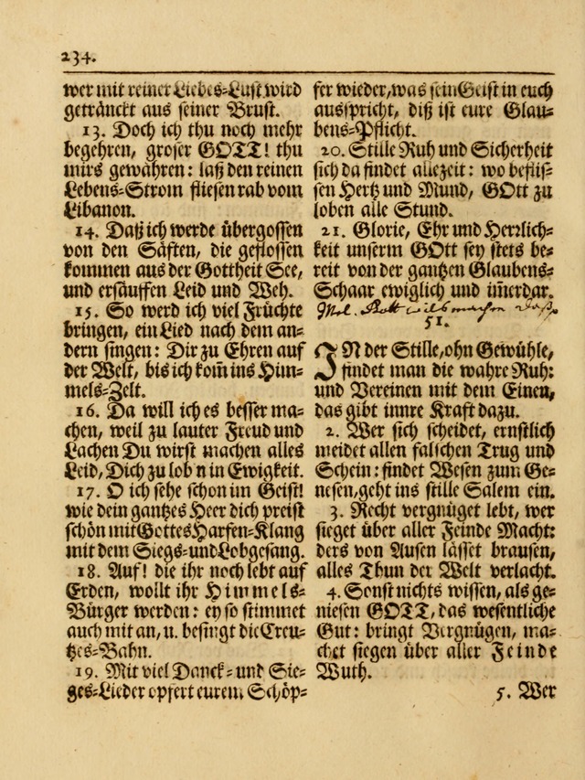 Das Gesäng Der einsamen und verlassenen Turtel-Taube, Nemlich der Christlichen Kirche: oder geistliche u. erfahrungs-volle liedens u. libes-gethöne, als darinnen bendes die volrkost der neuen welt... page 234