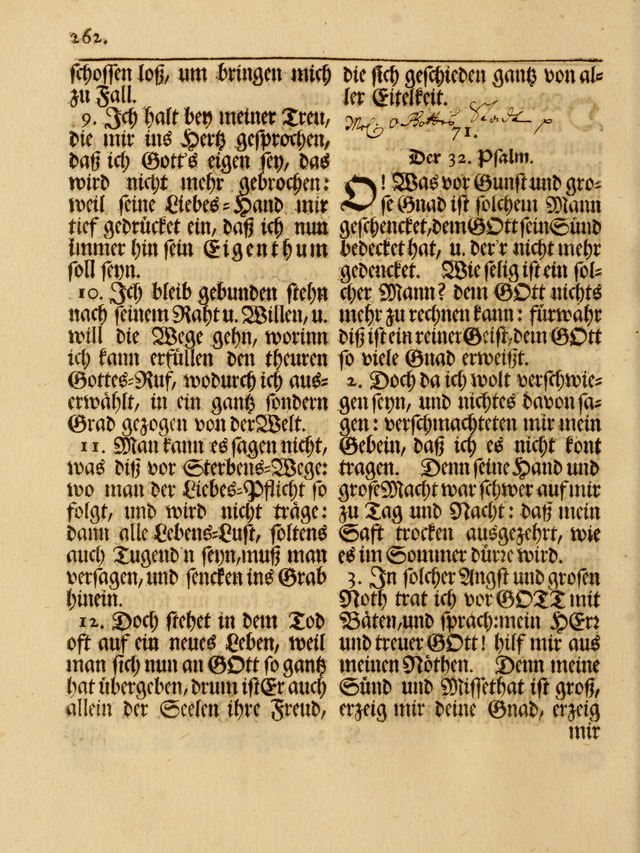 Das Gesäng Der einsamen und verlassenen Turtel-Taube, Nemlich der Christlichen Kirche: oder geistliche u. erfahrungs-volle liedens u. libes-gethöne, als darinnen bendes die volrkost der neuen welt... page 262