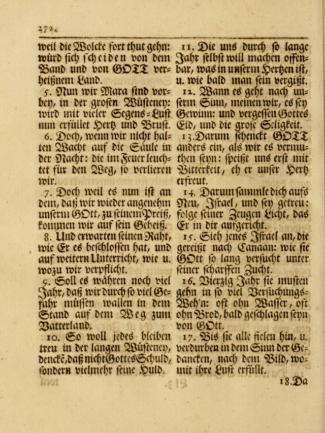 Das Gesäng Der einsamen und verlassenen Turtel-Taube, Nemlich der Christlichen Kirche: oder geistliche u. erfahrungs-volle liedens u. libes-gethöne, als darinnen bendes die volrkost der neuen welt... page 272