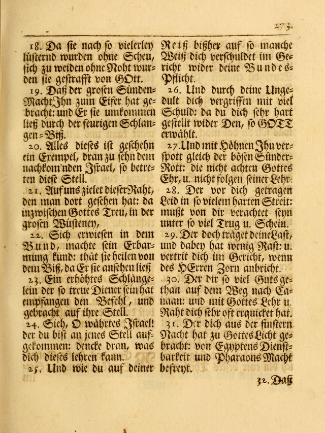 Das Gesäng Der einsamen und verlassenen Turtel-Taube, Nemlich der Christlichen Kirche: oder geistliche u. erfahrungs-volle liedens u. libes-gethöne, als darinnen bendes die volrkost der neuen welt... page 273