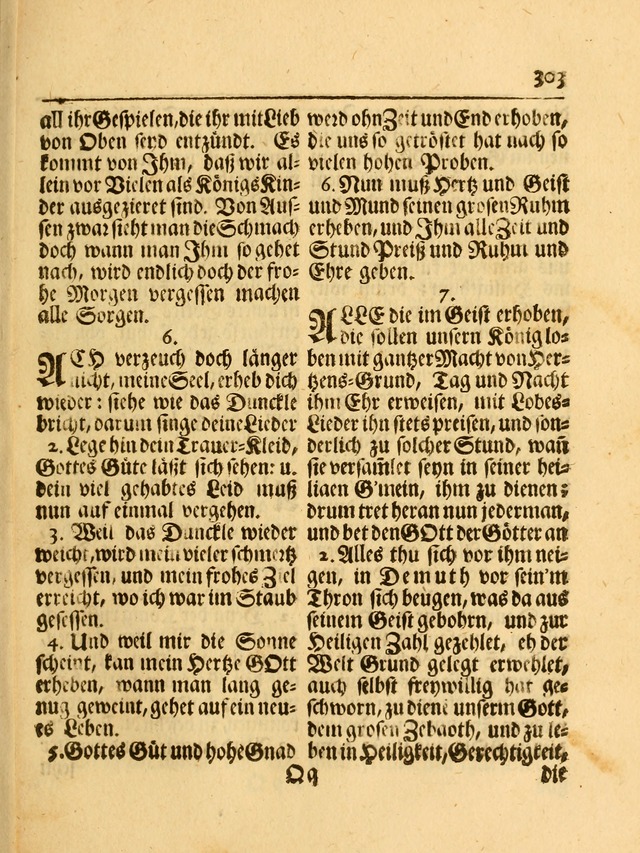 Das Gesäng Der einsamen und verlassenen Turtel-Taube, Nemlich der Christlichen Kirche: oder geistliche u. erfahrungs-volle liedens u. libes-gethöne, als darinnen bendes die volrkost der neuen welt... page 303