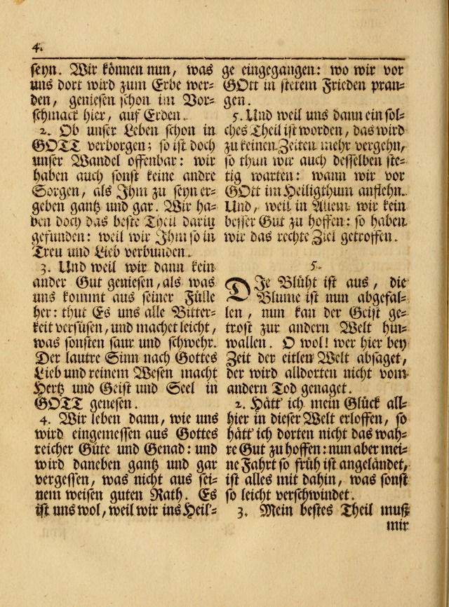 Das Gesäng Der einsamen und verlassenen Turtel-Taube, Nemlich der Christlichen Kirche: oder geistliche u. erfahrungs-volle liedens u. libes-gethöne, als darinnen bendes die volrkost der neuen welt... page 4