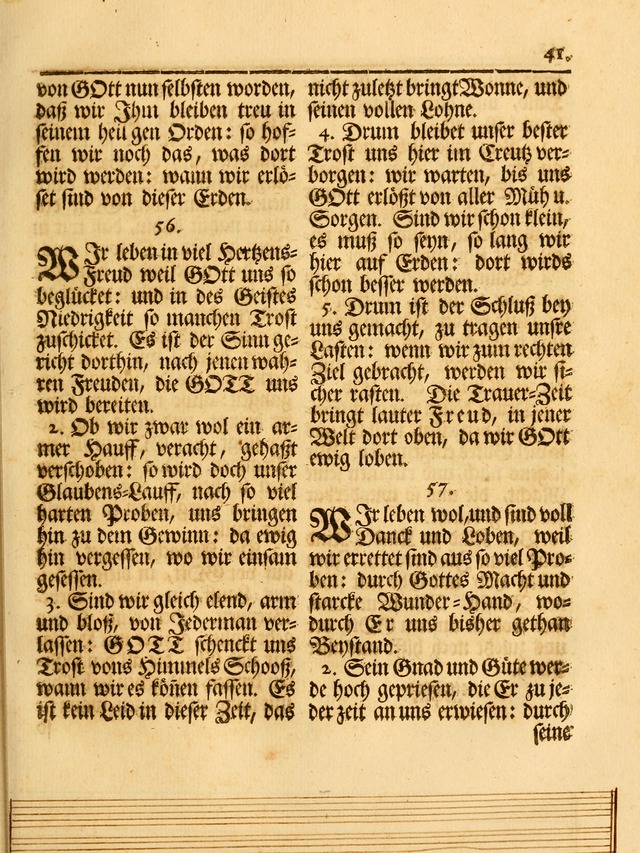 Das Gesäng Der einsamen und verlassenen Turtel-Taube, Nemlich der Christlichen Kirche: oder geistliche u. erfahrungs-volle liedens u. libes-gethöne, als darinnen bendes die volrkost der neuen welt... page 41