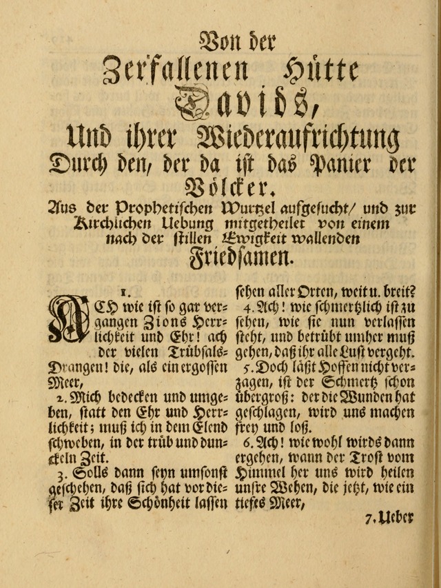 Das Gesäng Der einsamen und verlassenen Turtel-Taube, Nemlich der Christlichen Kirche: oder geistliche u. erfahrungs-volle liedens u. libes-gethöne, als darinnen bendes die volrkost der neuen welt... page 420