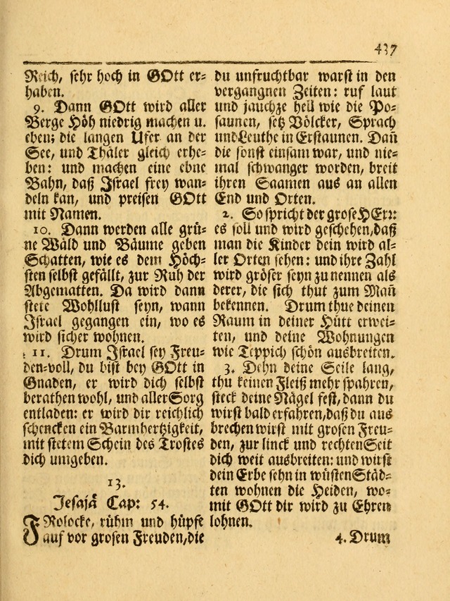 Das Gesäng Der einsamen und verlassenen Turtel-Taube, Nemlich der Christlichen Kirche: oder geistliche u. erfahrungs-volle liedens u. libes-gethöne, als darinnen bendes die volrkost der neuen welt... page 437