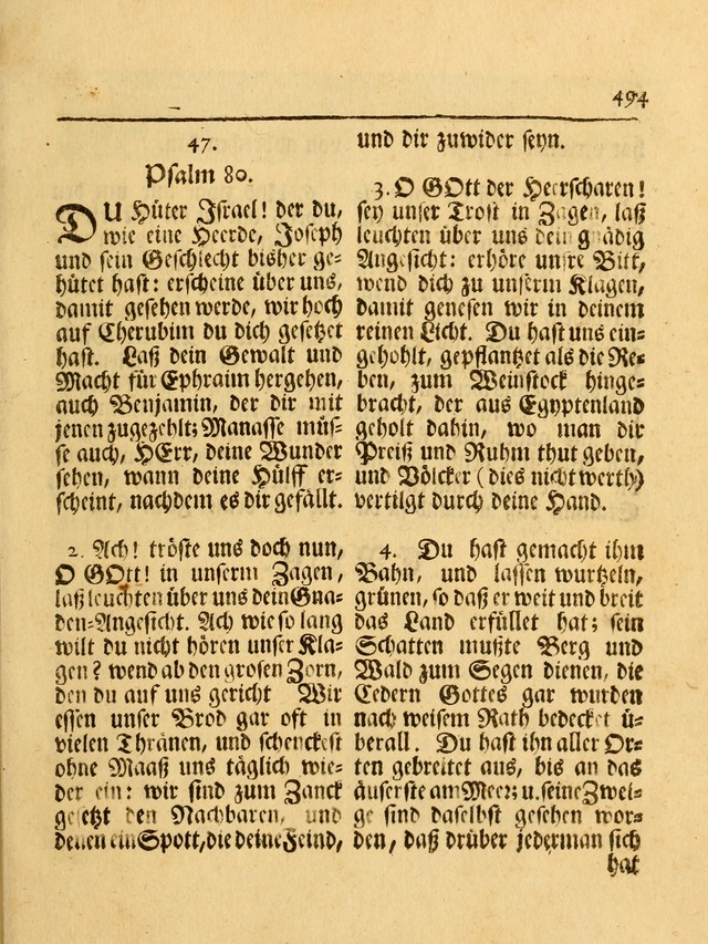 Das Gesäng Der einsamen und verlassenen Turtel-Taube, Nemlich der Christlichen Kirche: oder geistliche u. erfahrungs-volle liedens u. libes-gethöne, als darinnen bendes die volrkost der neuen welt... page 493