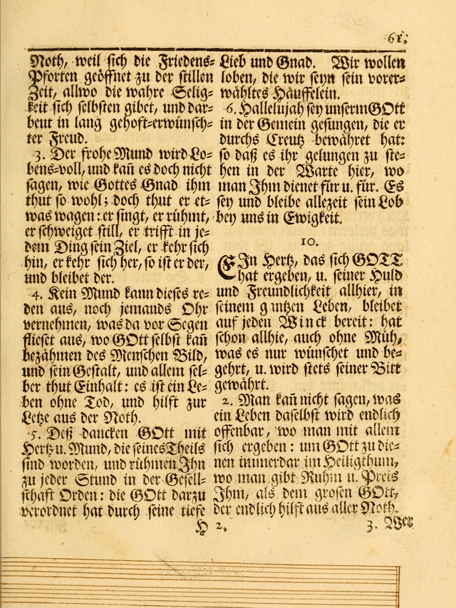 Das Gesäng Der einsamen und verlassenen Turtel-Taube, Nemlich der Christlichen Kirche: oder geistliche u. erfahrungs-volle liedens u. libes-gethöne, als darinnen bendes die volrkost der neuen welt... page 61