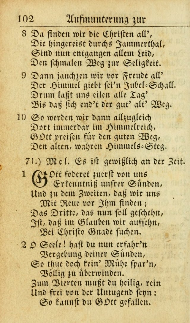 Die Geistliche Viole: oder, eine kleine Sammlung alter und neuer Geistreicher Lieder. 7th ed. page 113