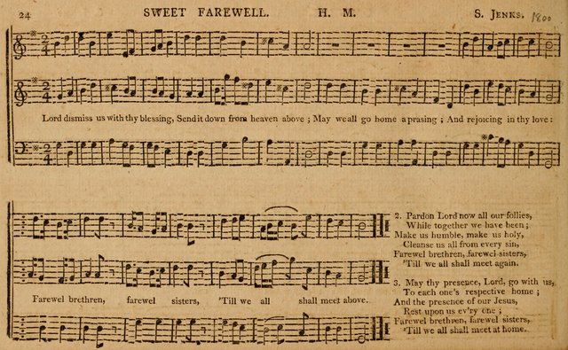 The Delights of Harmony; or, Norfolk Compiler: being a new collection of psalm tunes, hymns and anthems with a variety of set pieces, from the most approved American and European authors... page 24