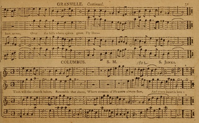 The Delights of Harmony; or, Norfolk Compiler: being a new collection of psalm tunes, hymns and anthems with a variety of set pieces, from the most approved American and European authors... page 31