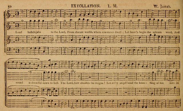 The Delights of Harmony; or, Norfolk Compiler: being a new collection of psalm tunes, hymns and anthems with a variety of set pieces, from the most approved American and European authors... page 50