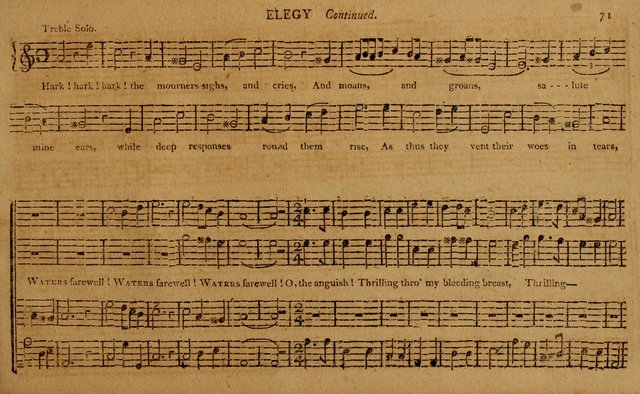 The Delights of Harmony; or, Norfolk Compiler: being a new collection of psalm tunes, hymns and anthems with a variety of set pieces, from the most approved American and European authors... page 71