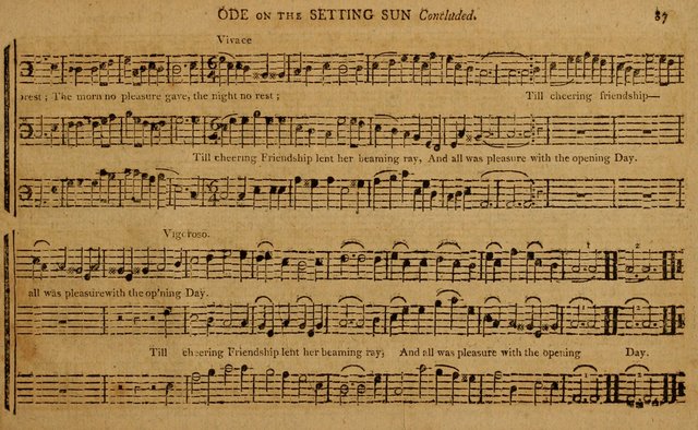 The Delights of Harmony; or, Norfolk Compiler: being a new collection of psalm tunes, hymns and anthems with a variety of set pieces, from the most approved American and European authors... page 87